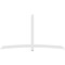 Ekena Millwork Bellingham Architectural Grade PVC Gable Bracket, 108"W x 58 1/2"H x 2"D x 4"F, 13/12 Pitch GBP108X59X0204BEL00 - alternate 2